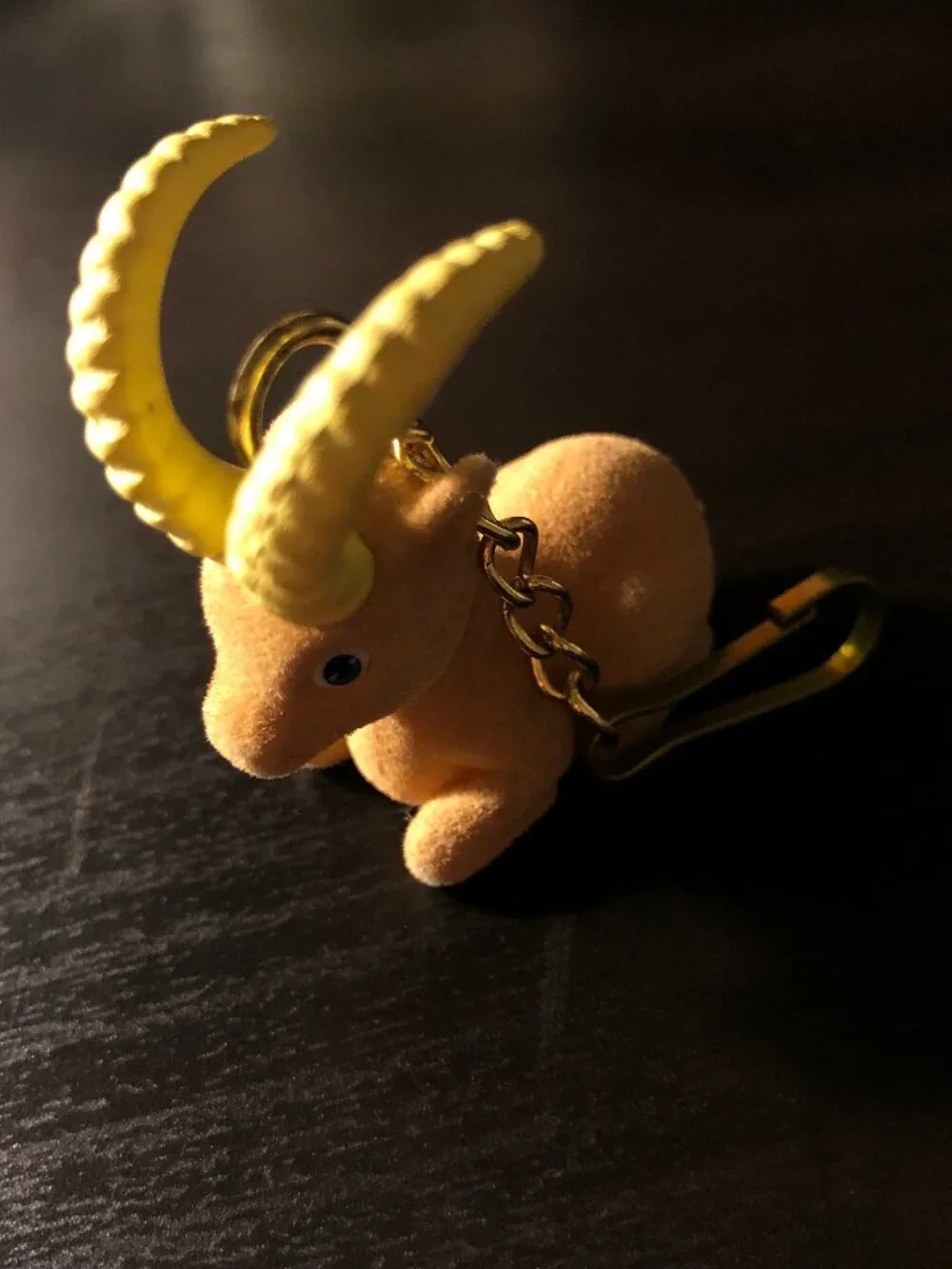 Ibex Mountain Goat Keychain Mini Figurine